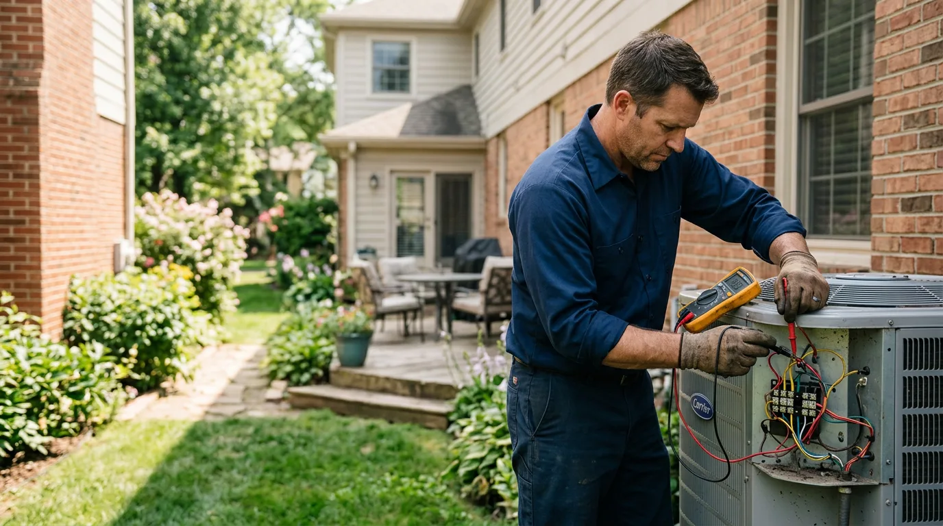 HVAC technician working near Hallie, KY